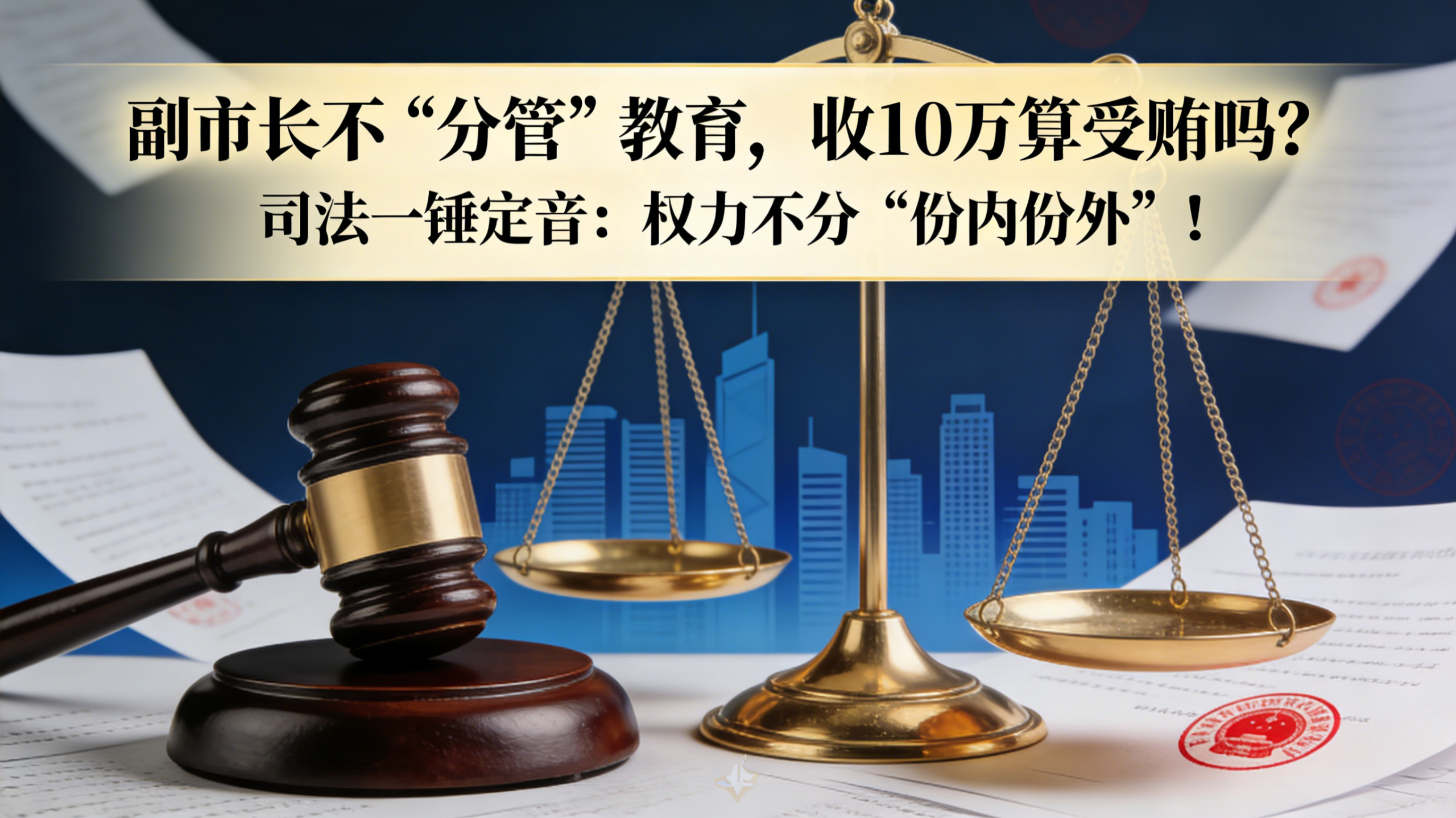 “非分管”副市长收10万帮入学，是人情还是受贿？