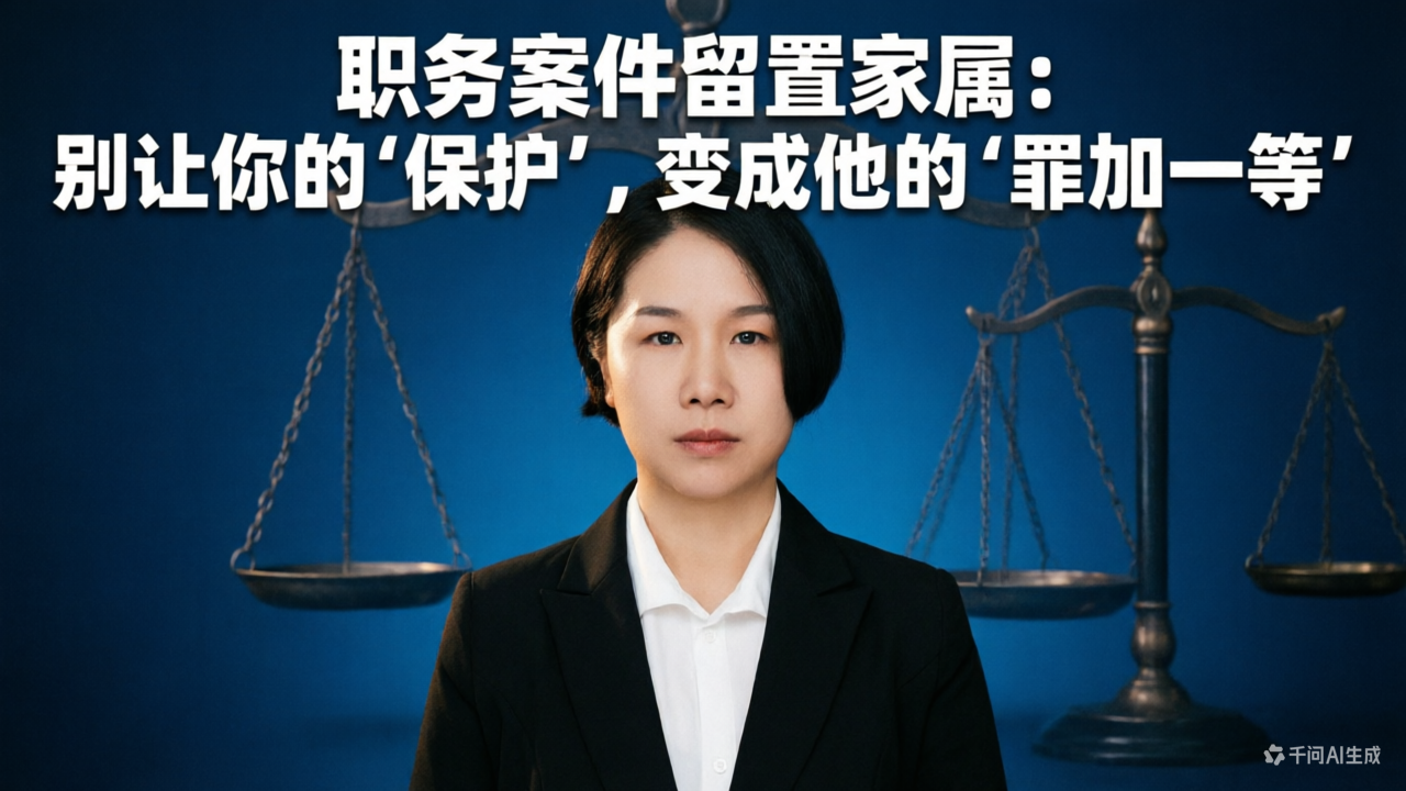 职务案件留置家属：别让你的“保护”，变成他的“罪加一等”