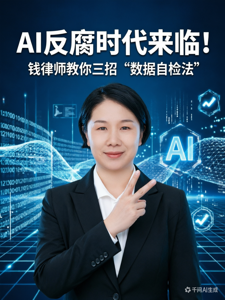 逐条解读新监察法实施条例第23条：AI反腐时代来临！钱律师教你三招“数据自检法”