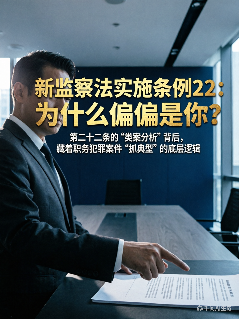 逐条解读新监察法实施条例第二十二条：为什么偏偏是你？“类案分析”背后的职务犯罪博弈终局
