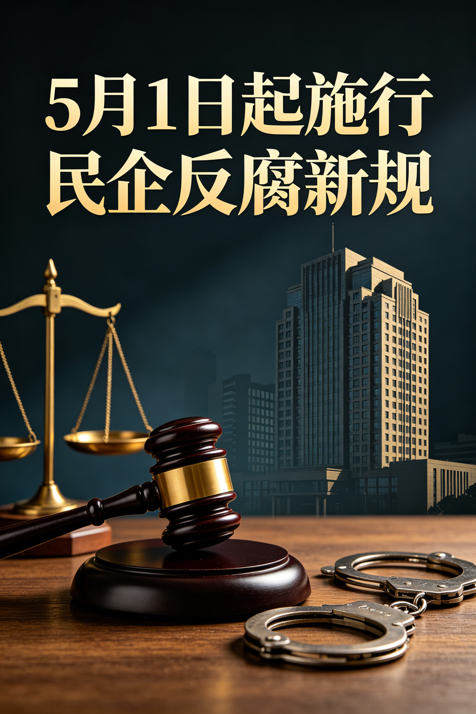 民企高管注意！5月1日起，贪腐标准与公务员看齐