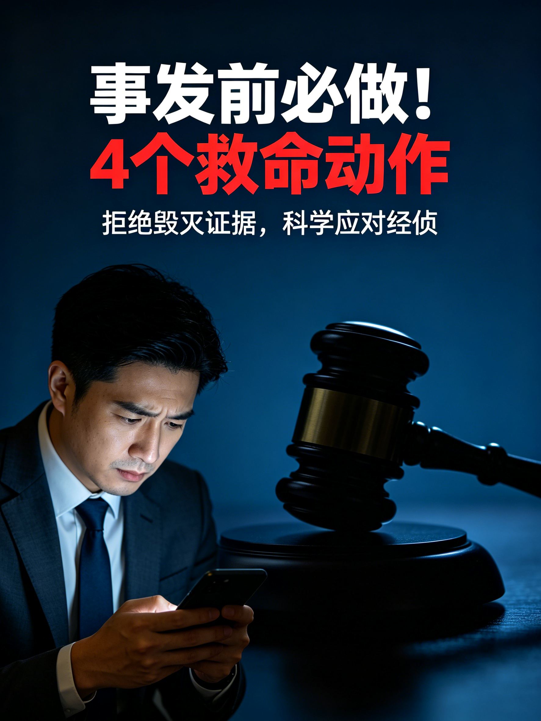 别等被带走才找刑事律师！这4个动作，事发前就该做