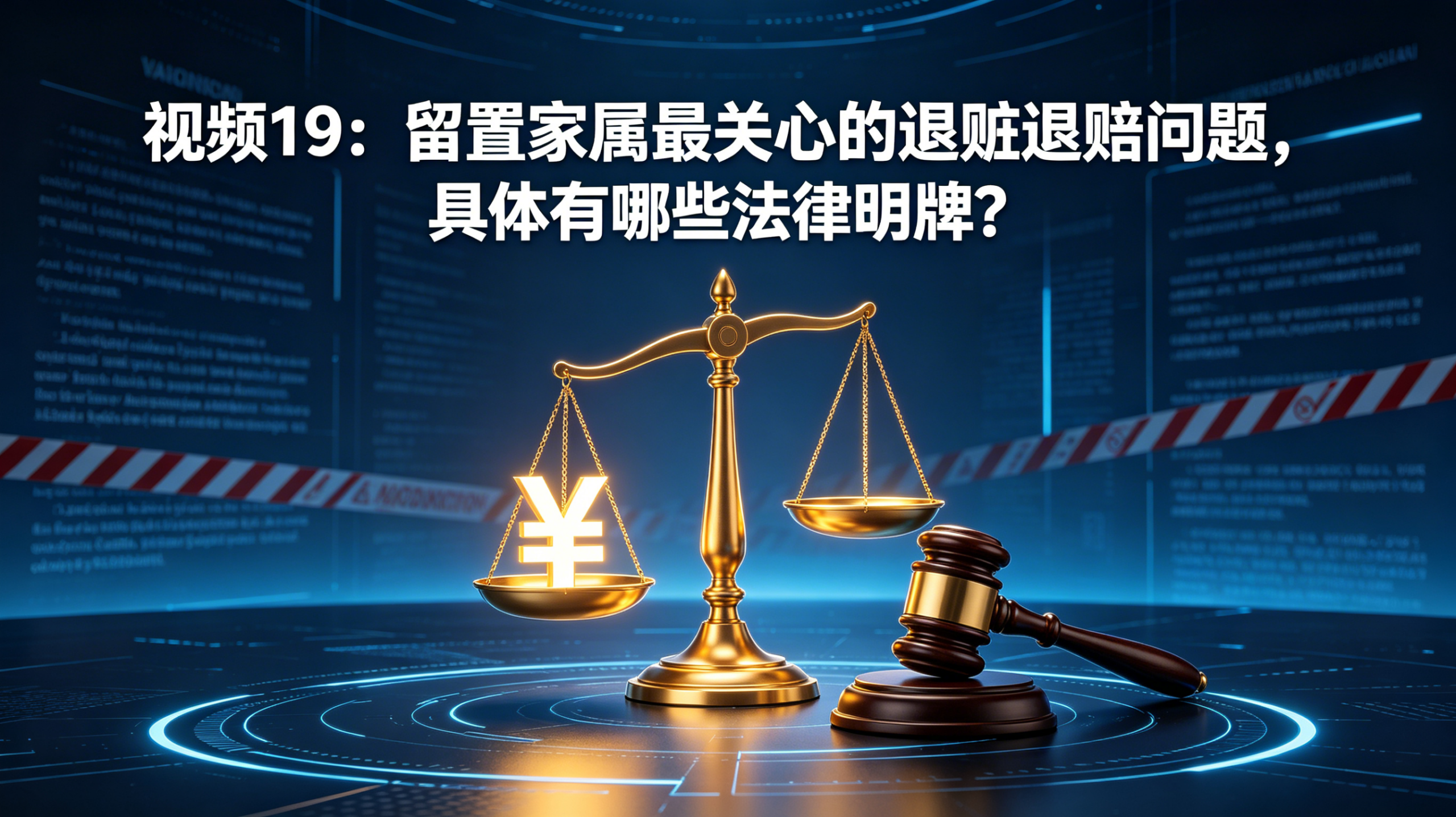 留置家属最关心的退赃退赔问题，具体有哪些法律明牌？