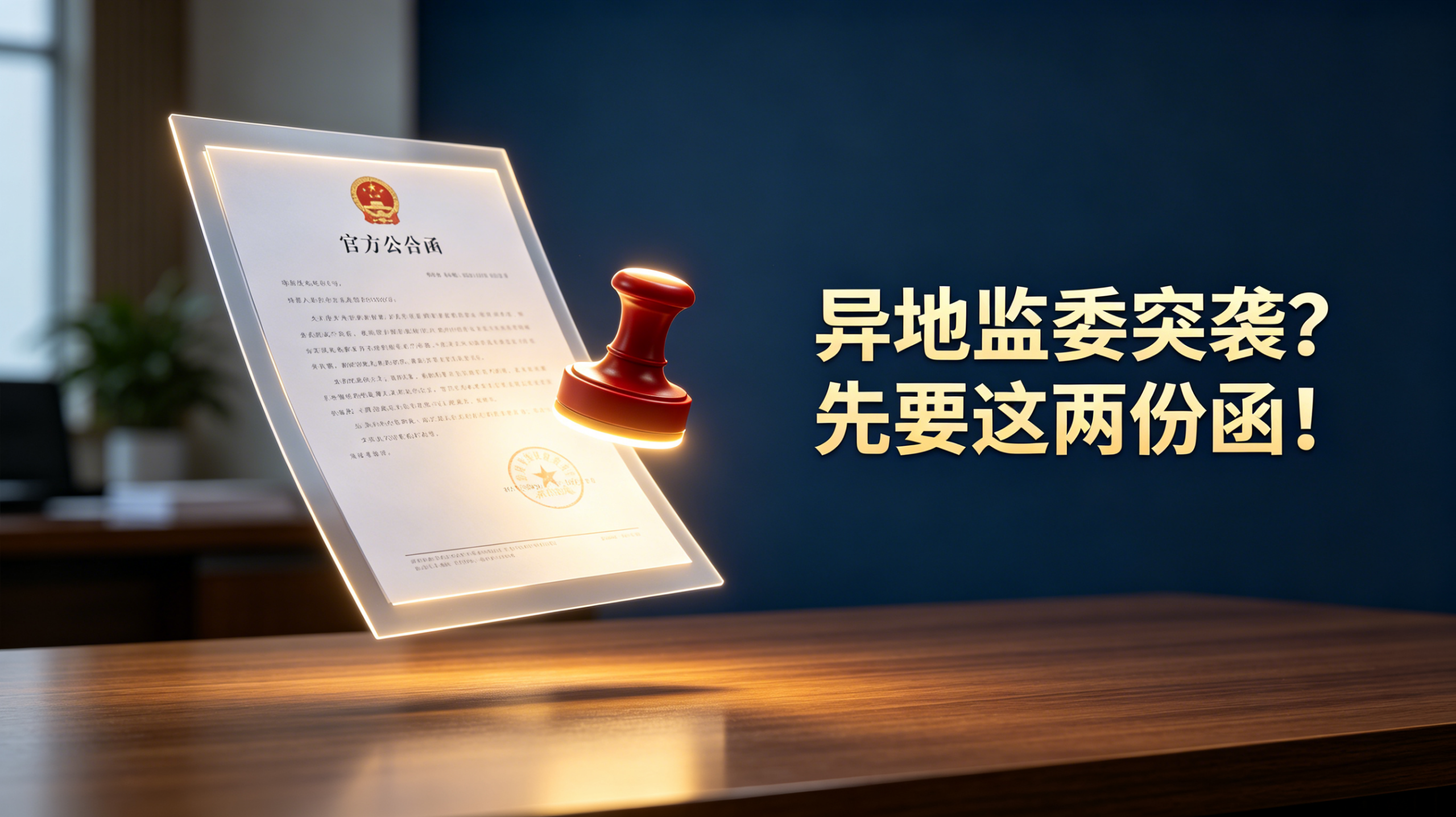 逐条解读新监察法实施条例61：异地监委突然找你？别慌，先问他要这两份函！